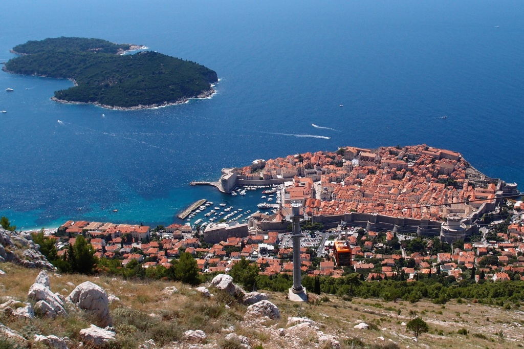 Widok z góry Srd na Dubrovnik